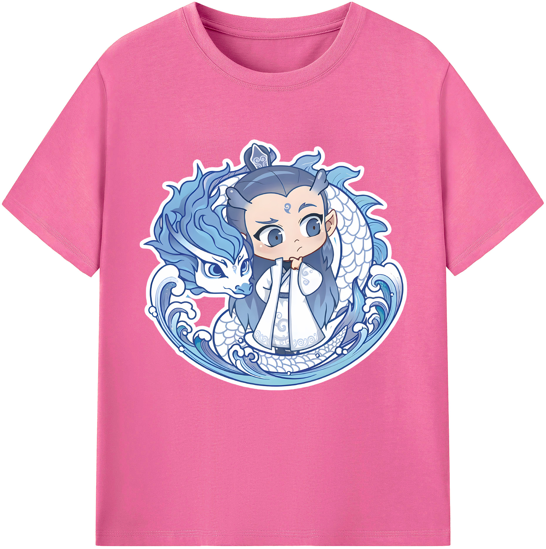 （画像用） Ne Zha 2 ナタ 魔童の大暴れ レディースカジュアルプリントTシャツ（綿100％）